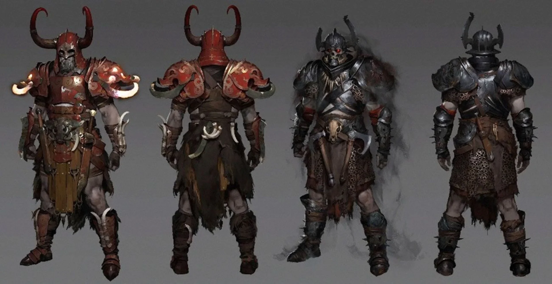 Dynamic illustration of Diablo 4 heroes showcasing diverse class builds in combat against the forces of evil in Sanctuary.